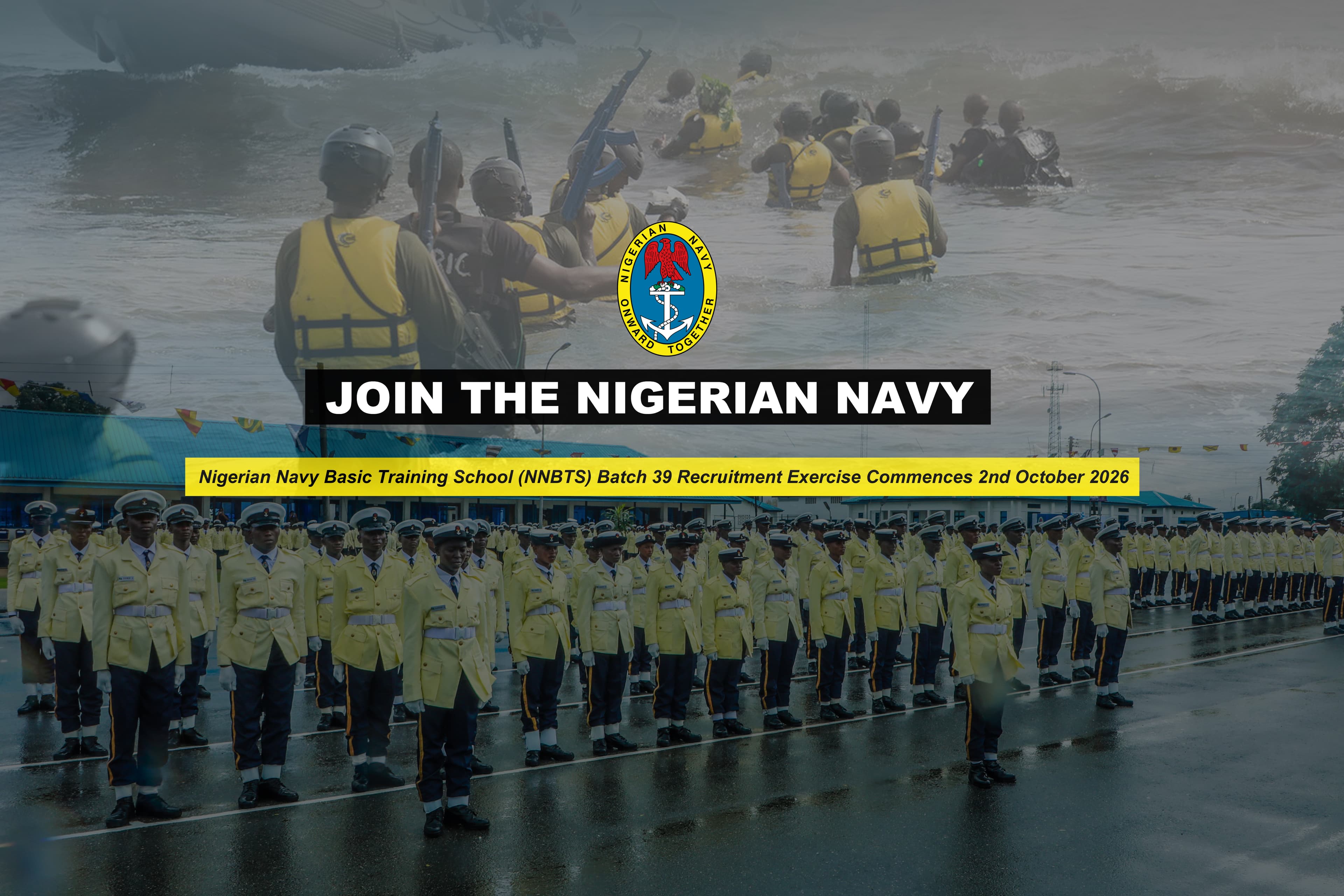 Nigerian Navy Basic Training School (NNBTS) Batch 39 Recruitment Exercise